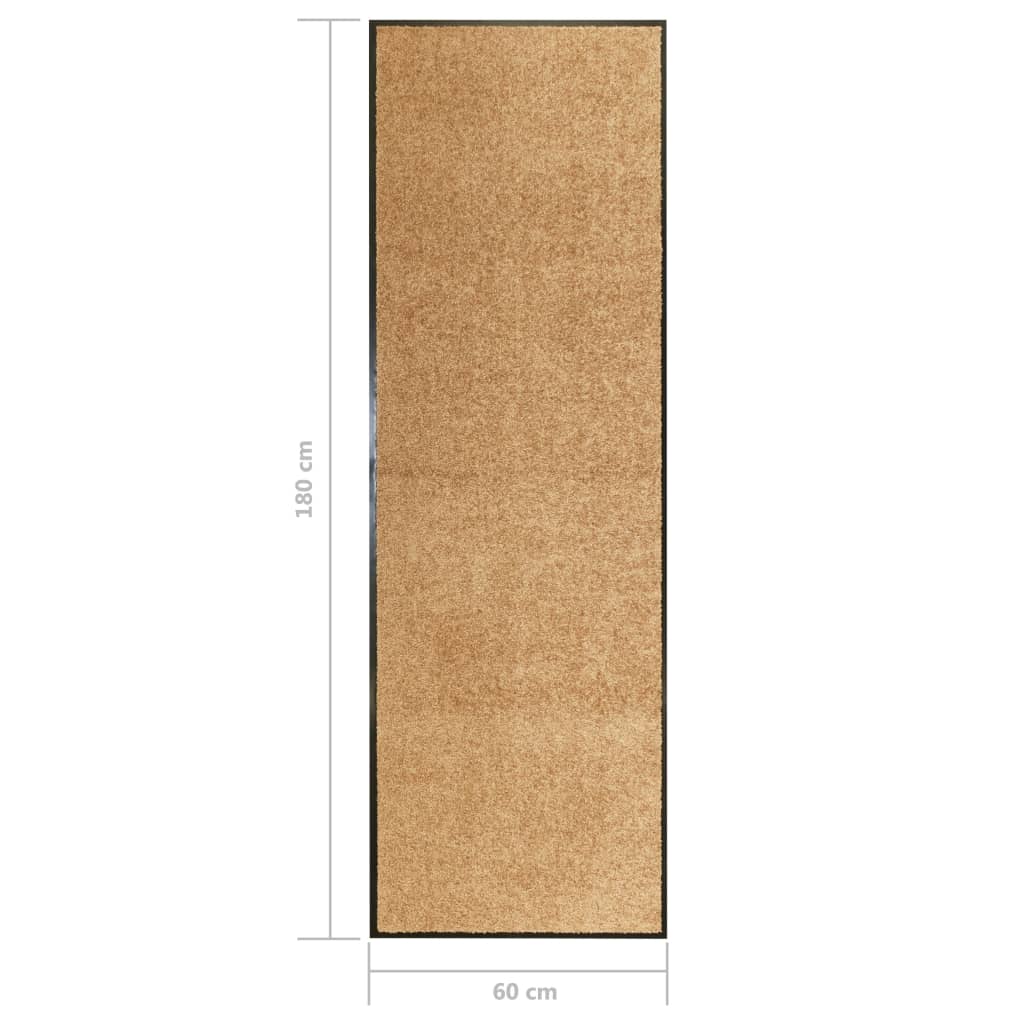 Otirač perivi krem 60 x 180 cm
