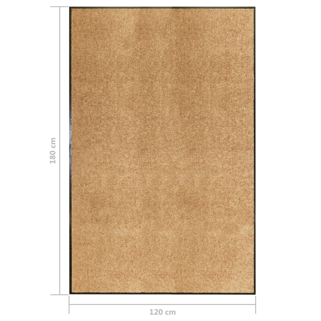 Otirač perivi krem 120 x 180 cm