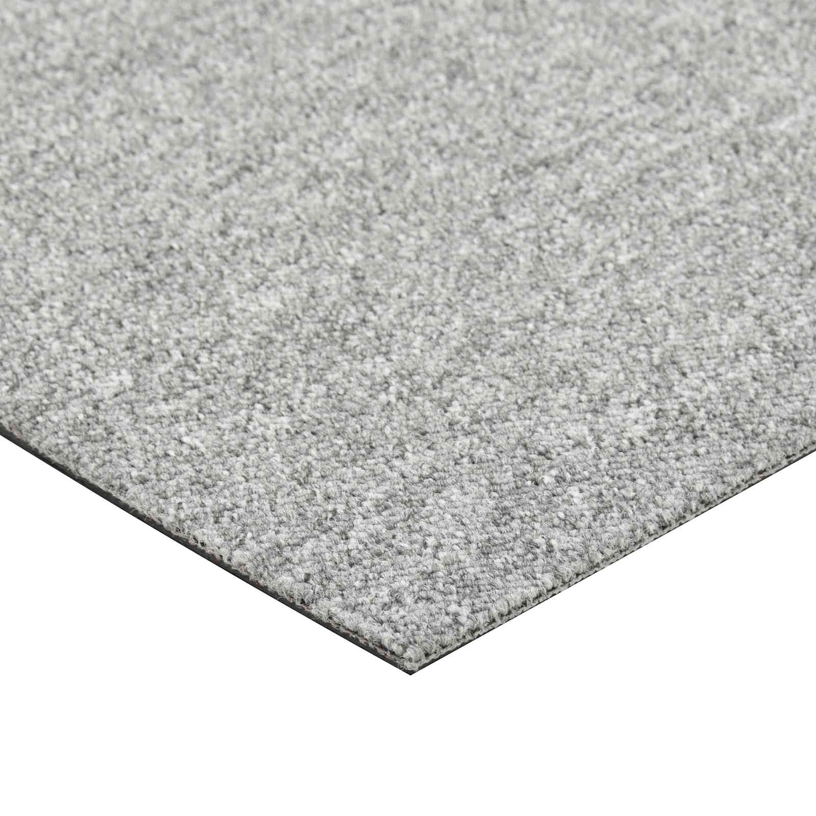 Tepih 20 pcs Svijetlo siva 50 x 50 cm 100% Polipropilen