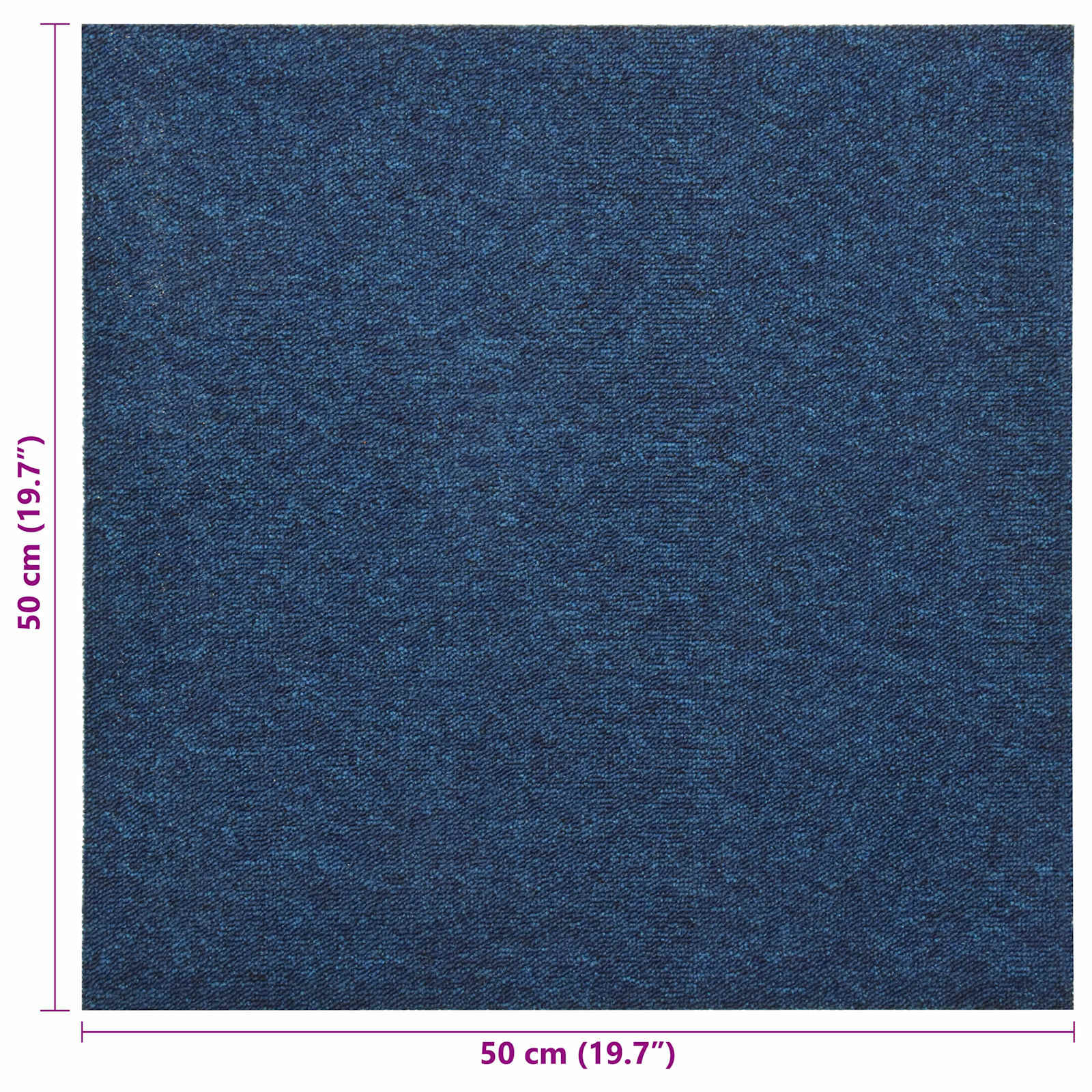 Tepih 20 pcs Tamno plava 50 x 50 cm 100% Polipropilen