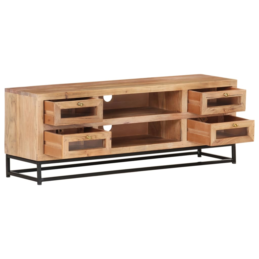 TV ormarić 110 x 30 x 40 cm od masivnog bagremovog drva