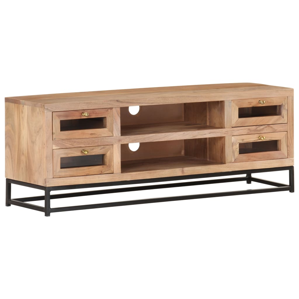 TV ormarić 110 x 30 x 40 cm od masivnog bagremovog drva