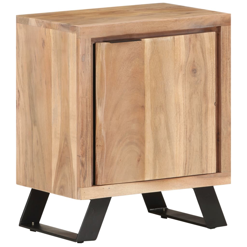 Noćni ormarić 40x30x50 cm masivno bagremovo drvo sa živim rubom