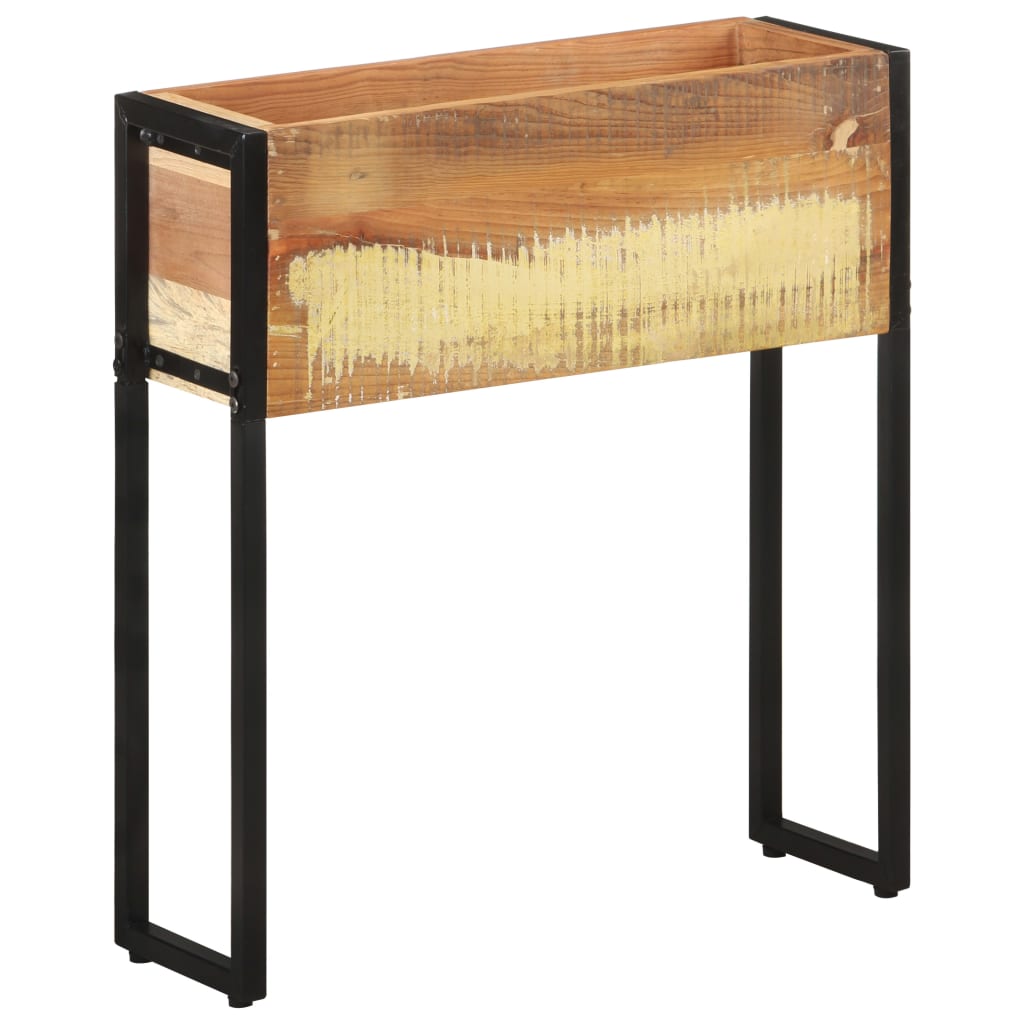Posuda za sadnju 60 x 20 x 68 cm od masivnog obnovljenog drva