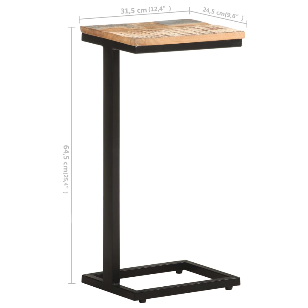 Bočni stolići 2 kom 31,5x24,5x64,5 cm masivno obnovljeno drvo