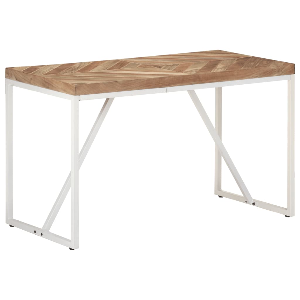 Blagovaonski stol 120 x 60 x 76 cm masivno drvo bagrema i manga