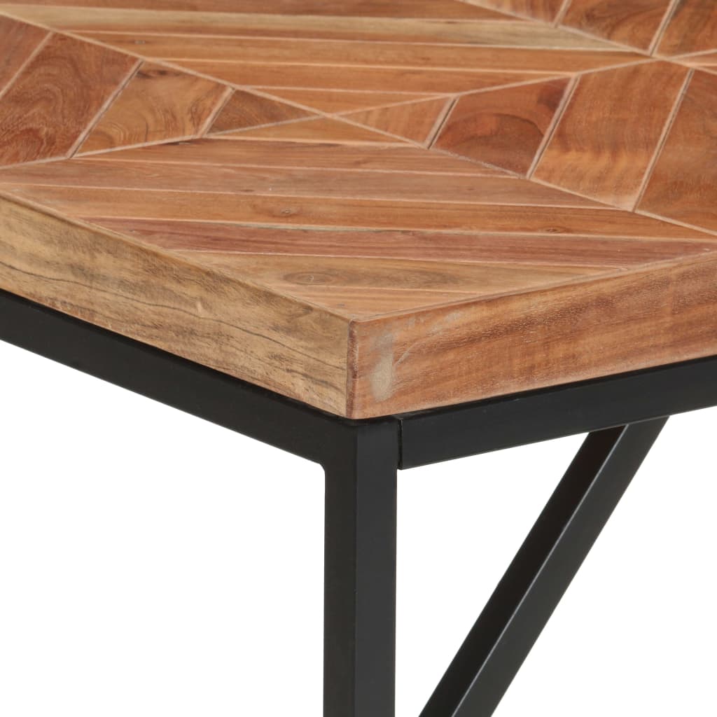Blagovaonski stol 140 x 70 x 76 cm masivno drvo bagrema i manga