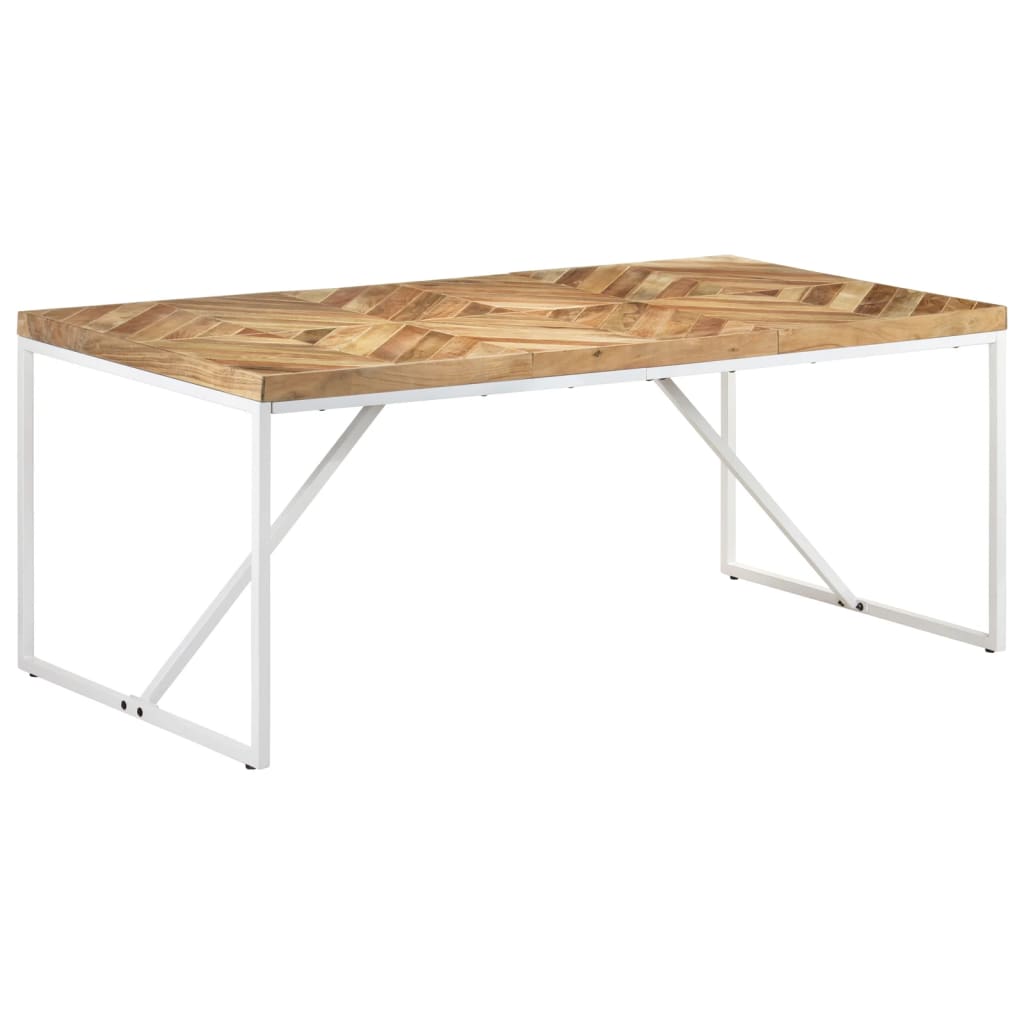 Blagovaonski stol 180 x 90 x 76 cm masivno drvo bagrema i manga