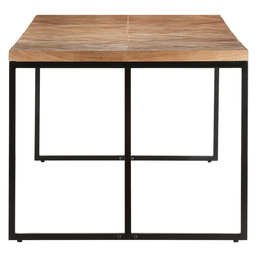 Blagovaonski stol 200 x 90 x 76 cm masivno drvo bagrema i manga