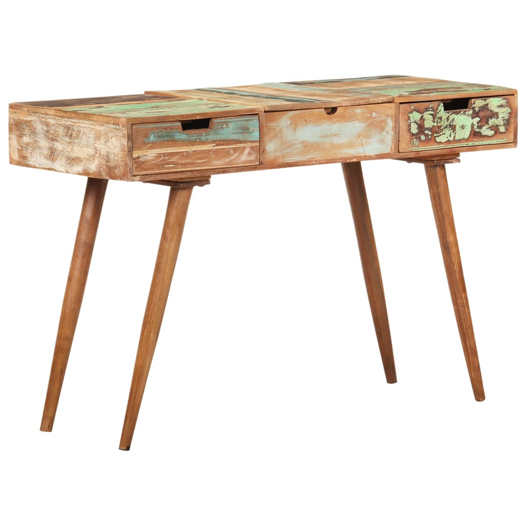 Toaletni stolić s ogledalom 112 x 45 x 76 cm obnovljeno drvo
