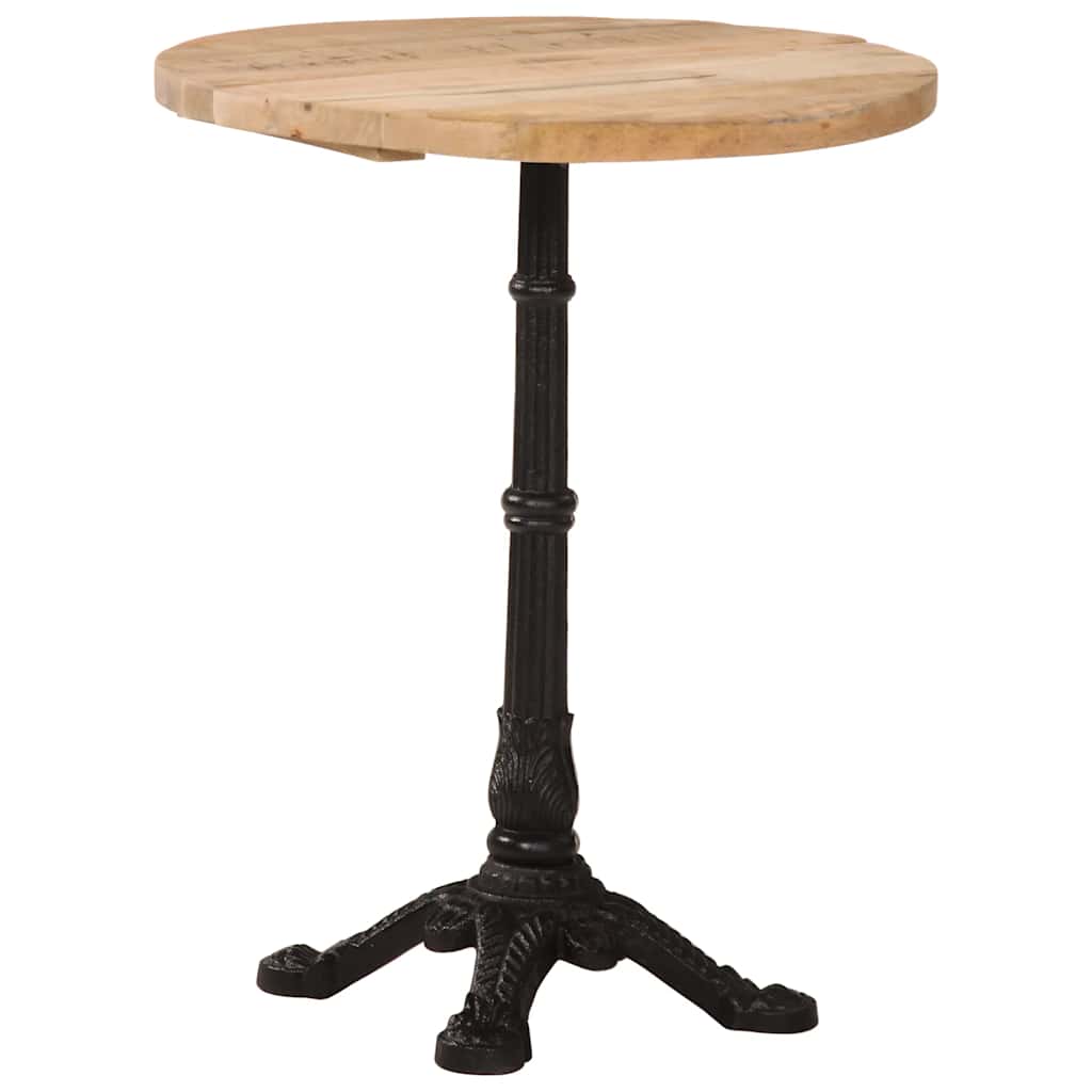 Bistro stolić Ø 60 x 76 cm od grubog drva manga