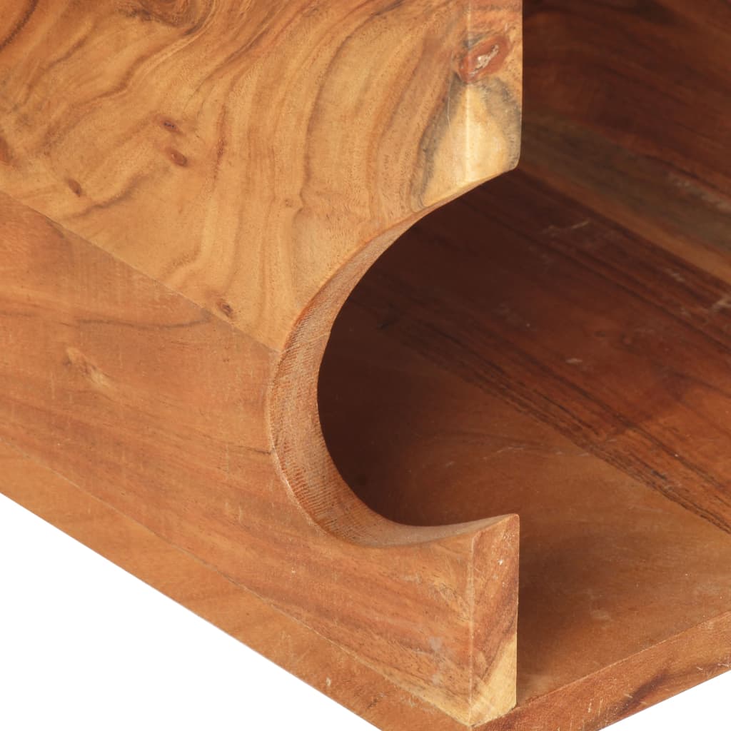 Zidni stalak za bicikl 35 x 25 x 25 cm masivno bagremovo drvo