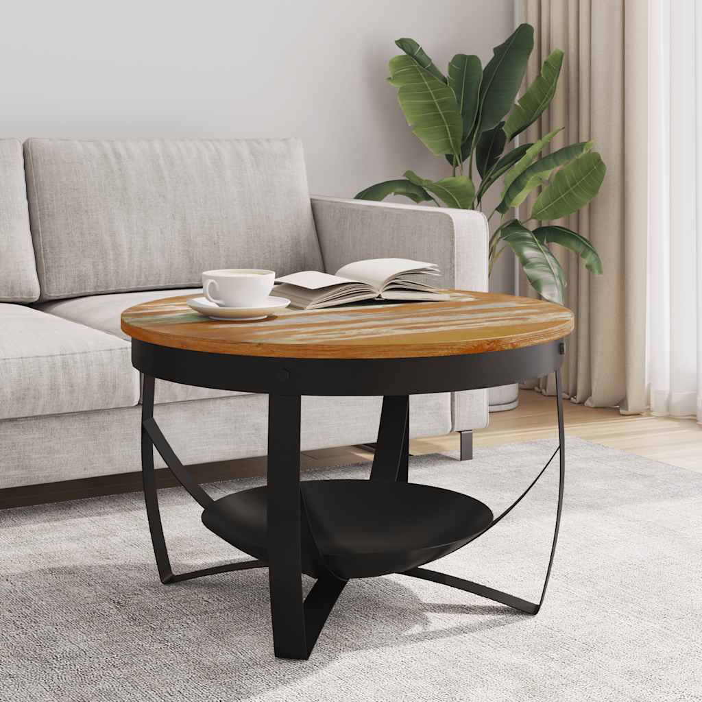 Stolić za kavu Ø 68 x 43 cm od masivnog obnovljenog drva