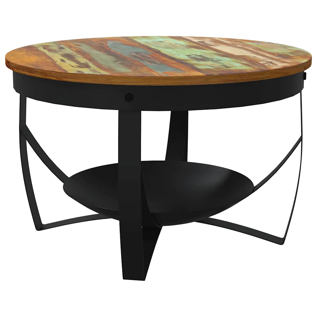 Stolić za kavu Ø 68 x 43 cm od masivnog obnovljenog drva