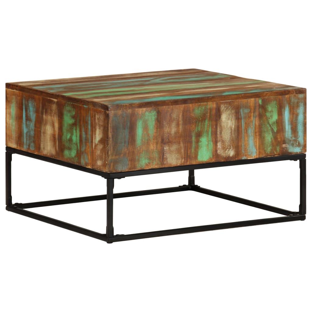 Stolić za kavu 68 x 68 x 41 cm od masivnog obnovljenog drva