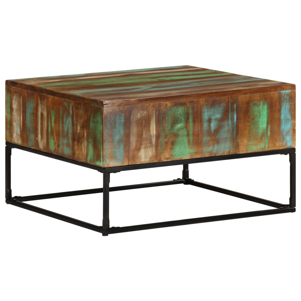 Stolić za kavu 68 x 68 x 41 cm od masivnog obnovljenog drva