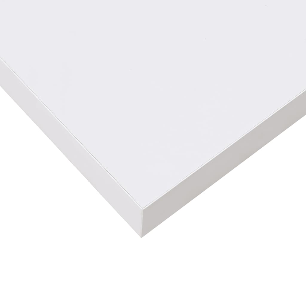 Plutajuća zidna polica visoki sjaj bijela 23x23,5x3,8 cm MDF