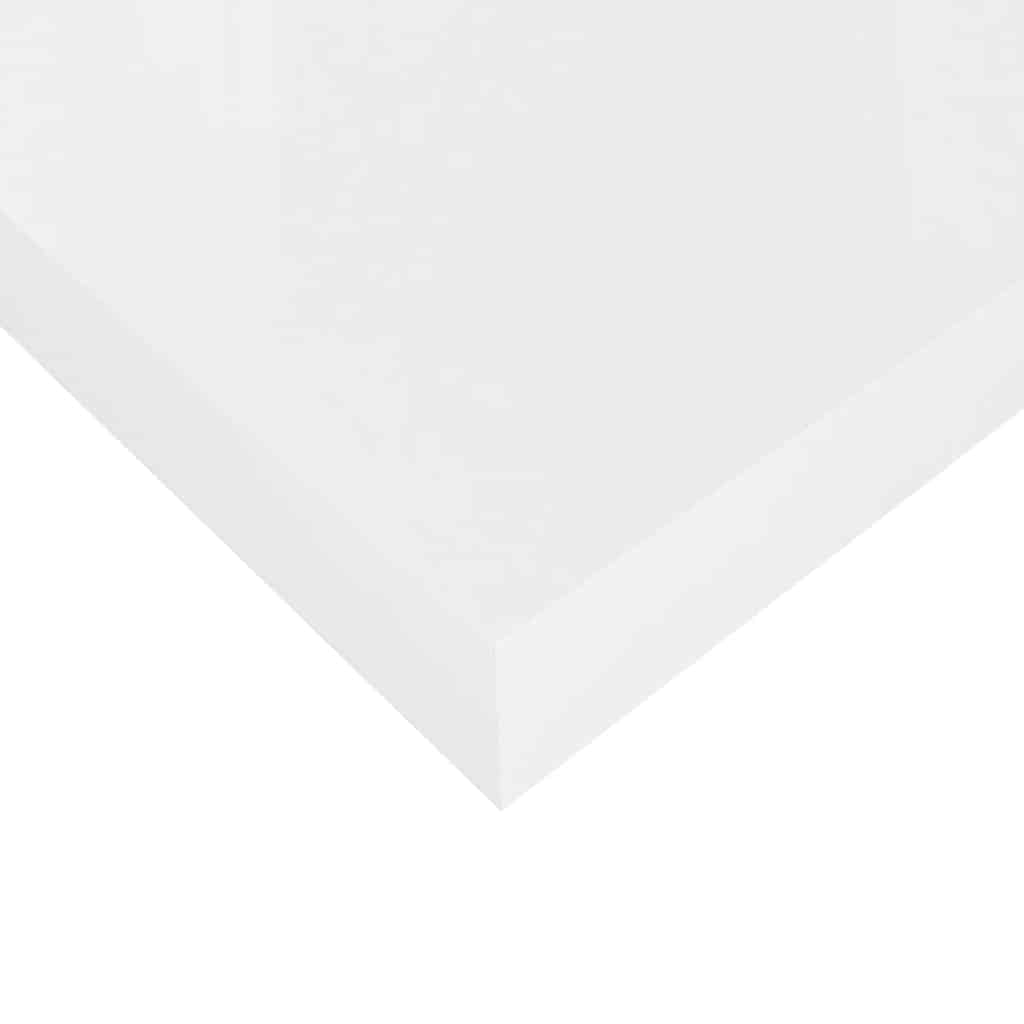 Plutajuća zidna polica visoki sjaj bijela 40 x 23 x 3,8 cm MDF