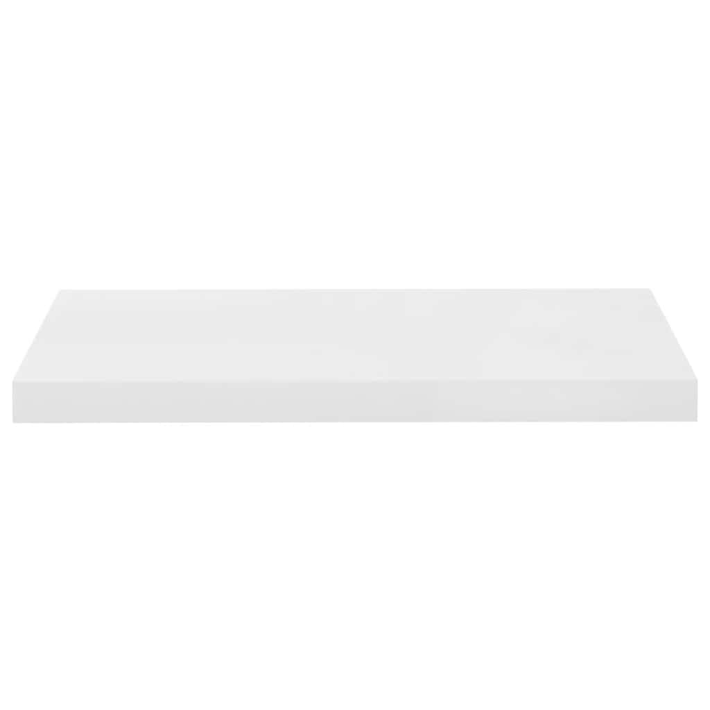 Plutajuća zidna polica visoki sjaj bijela 60x23,5x3,8 cm MDF