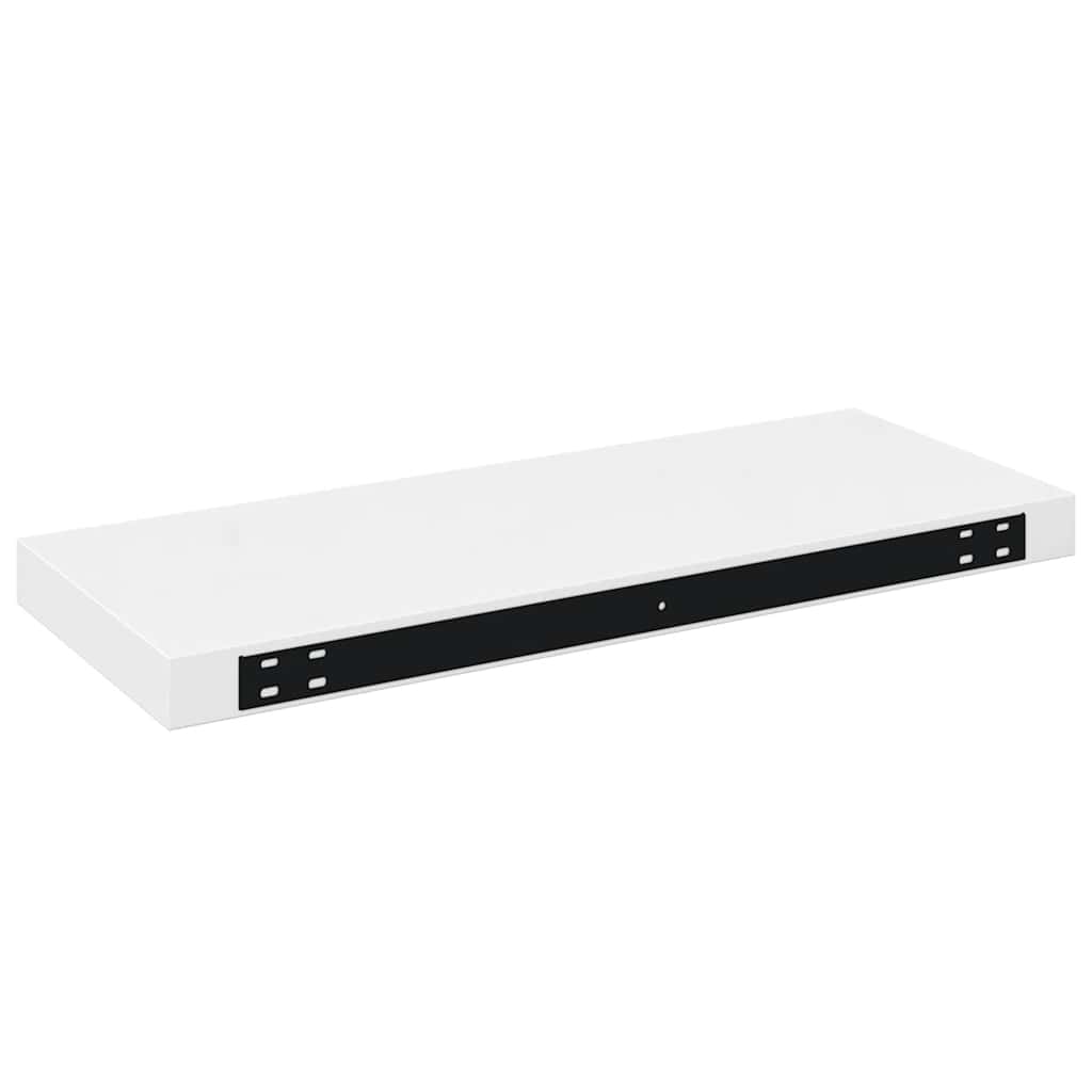 Plutajuća zidna polica visoki sjaj bijela 60x23,5x3,8 cm MDF