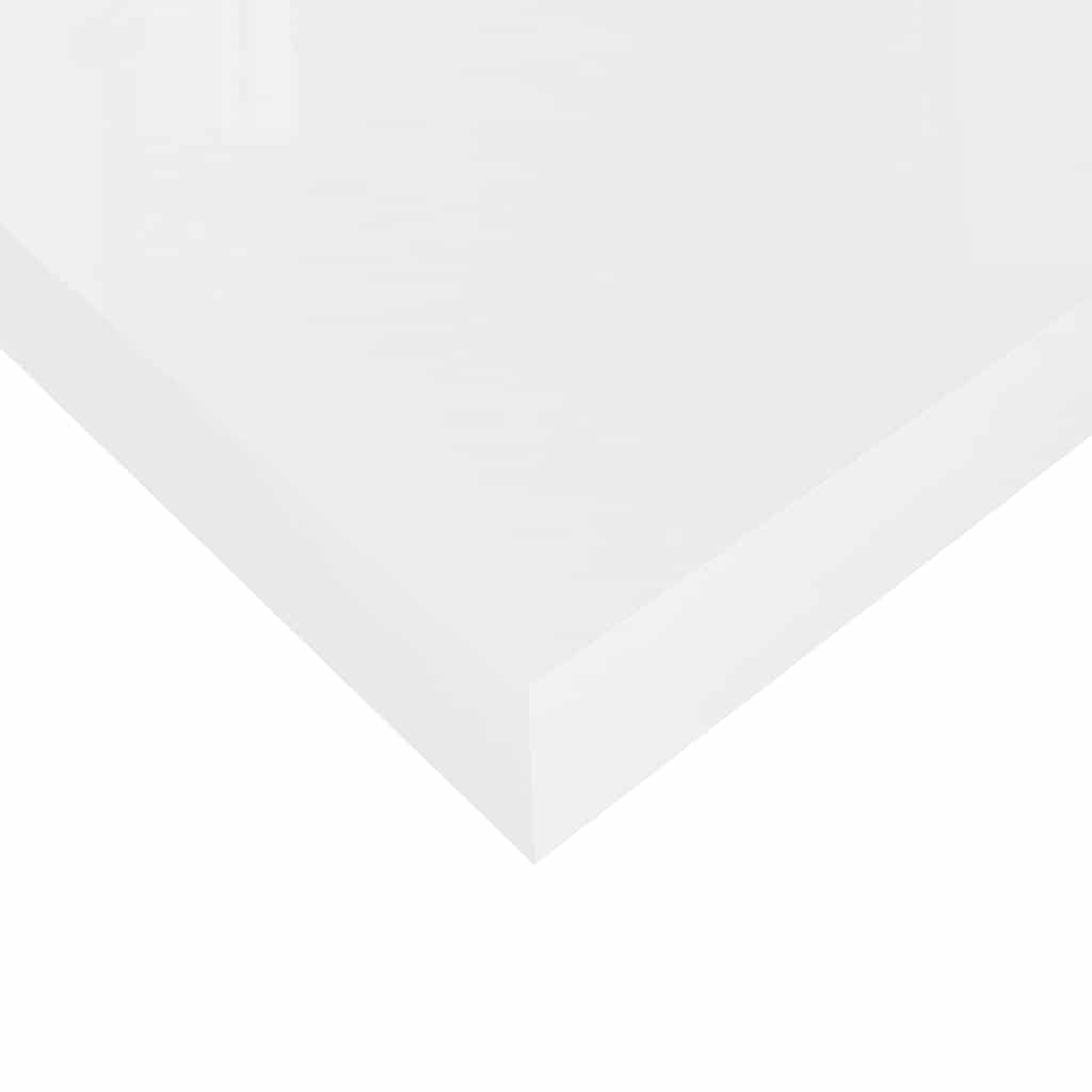 Plutajuća zidna polica visoki sjaj bijela 120x23,5x3,8 cm MDF