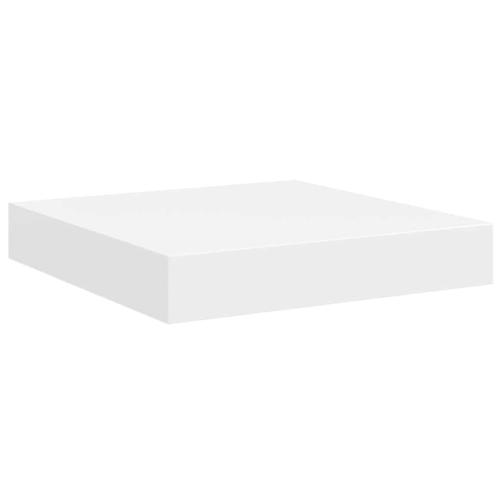 Plutajuće zidne police 4 kom bijele 23 x 23,5 x 3,8 cm MDF