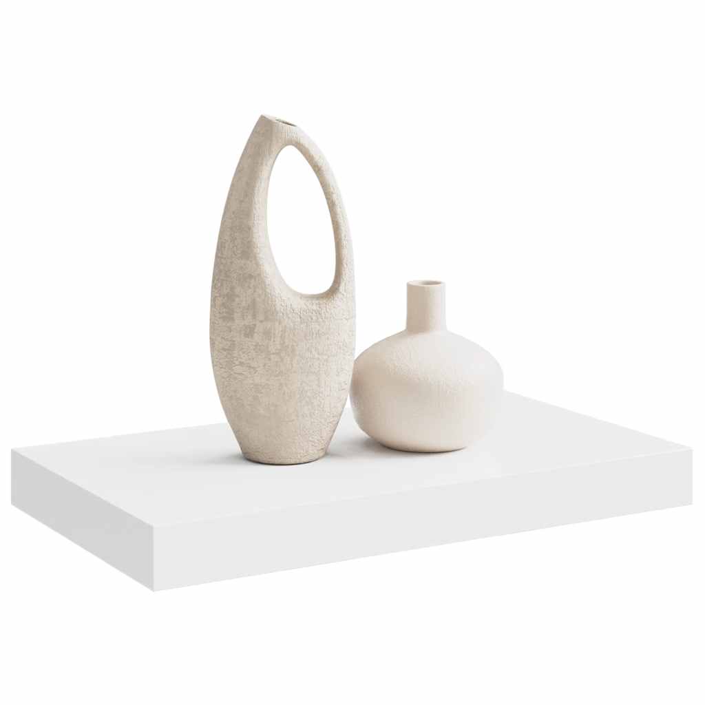 Plutajuća zidna polica bijela 40 x 23 x 3,8 cm MDF