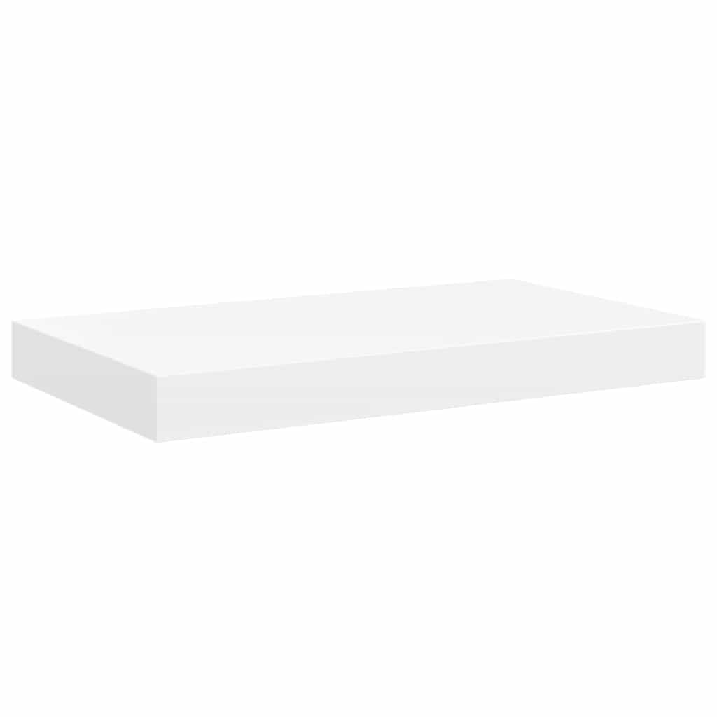 Plutajuće zidne police 4 kom bijele 40 x 23 x 3,8 cm MDF