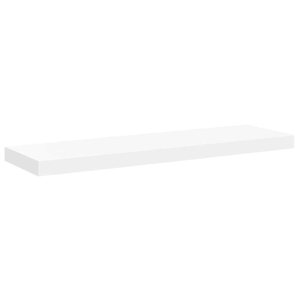 Plutajuća zidna polica bijela 80 x 23,5 x 3,8 cm MDF