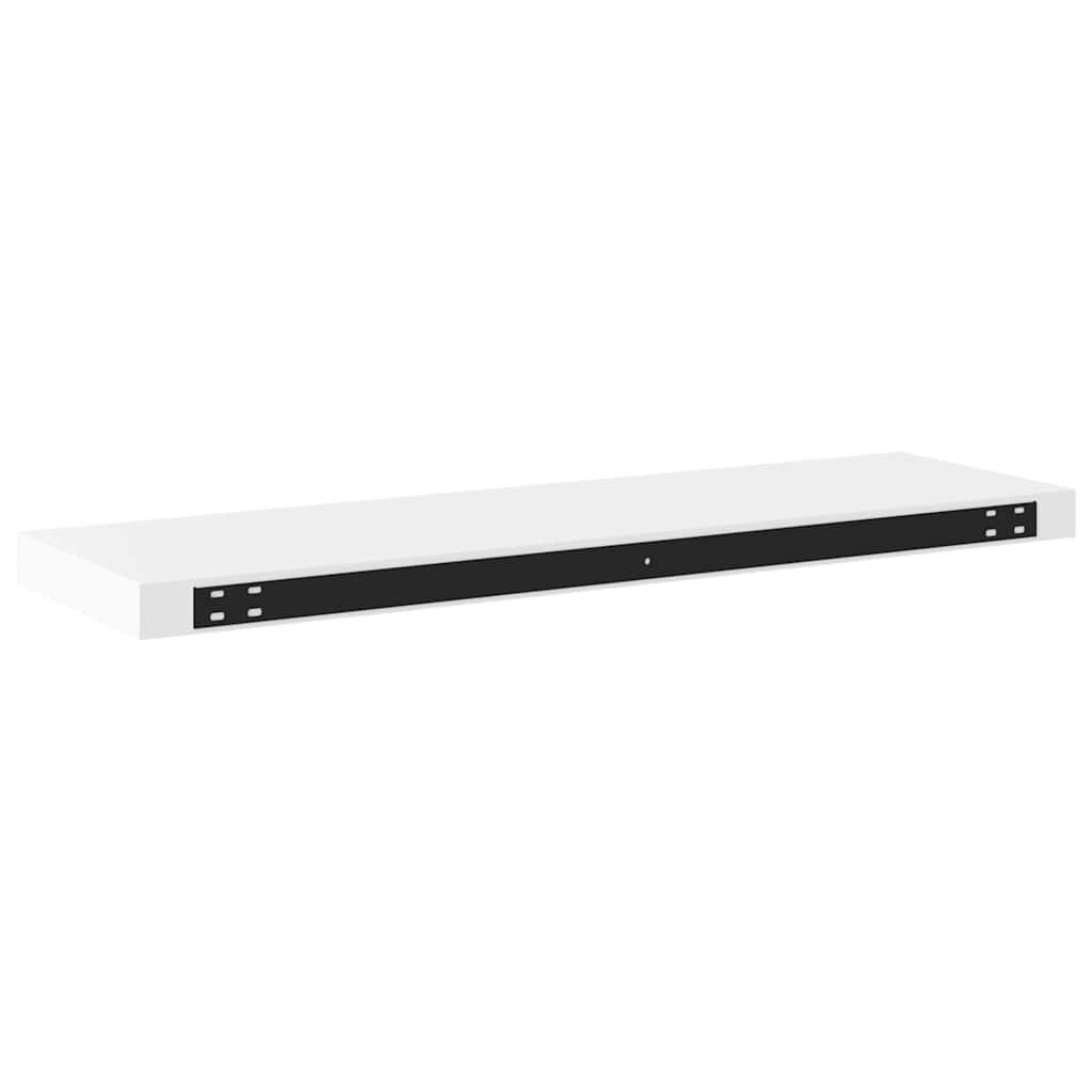 Plutajuća zidna polica bijela 80 x 23,5 x 3,8 cm MDF