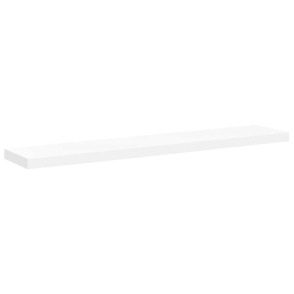 Plutajuće zidne police 4 kom bijele 120 x 23,5 x 3,8 cm MDF