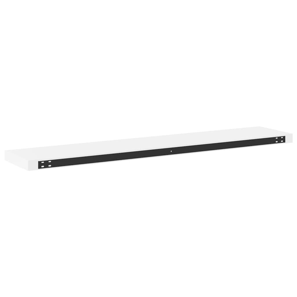 Plutajuće zidne police 4 kom bijele 120 x 23,5 x 3,8 cm MDF