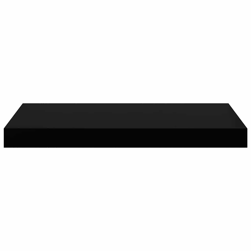 Plutajuća zidna polica crna 50 x 23 x 3,8 cm MDF