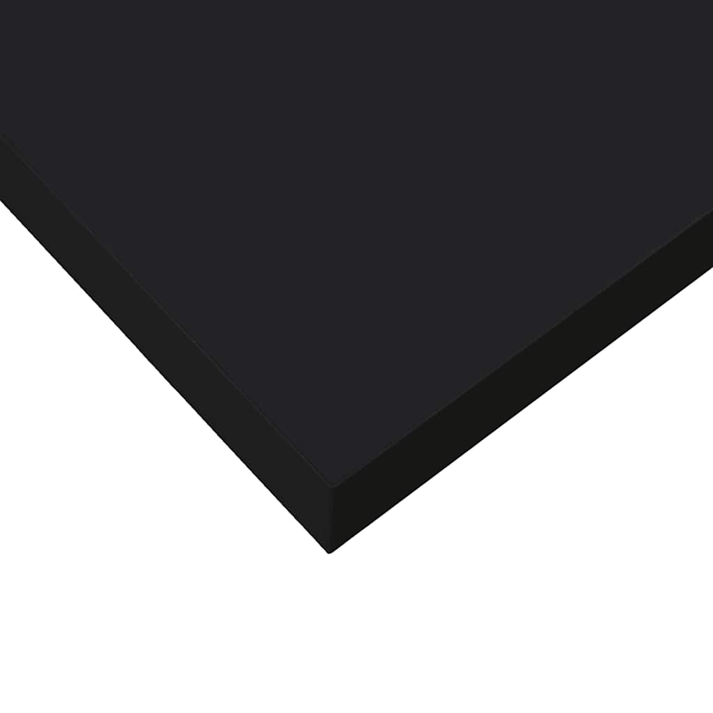 Plutajuća zidna polica crna 50 x 23 x 3,8 cm MDF