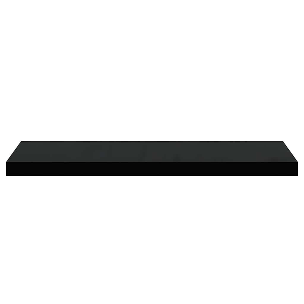 Plutajuća zidna polica crna 80 x 23,5 x 3,8 cm MDF