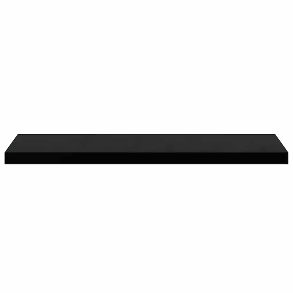 Plutajuća zidna polica crna 90 x 23,5 x 3,8 cm MDF