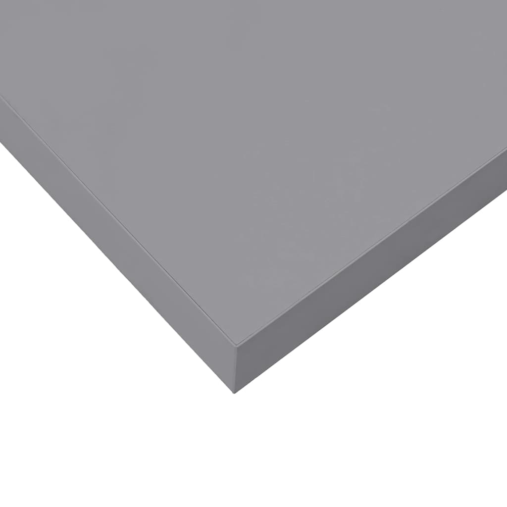 Plutajuća zidna polica siva 23 x 23,5 x 3,8 cm MDF