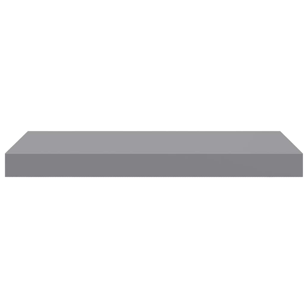 Plutajuće zidne police 4 kom sive 50 x 23 x 3,8 cm MDF