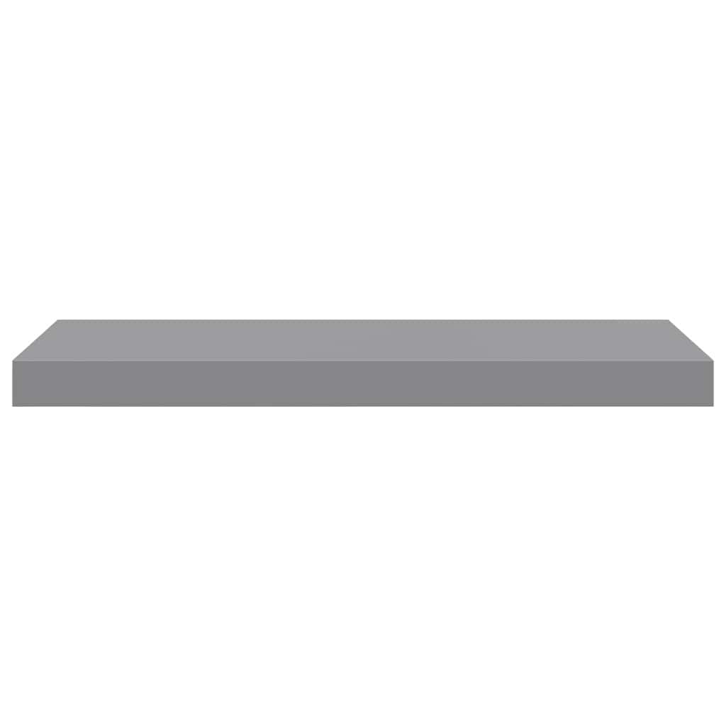 Plutajuća zidna polica siva 60 x 23,5 x 3,8 cm MDF