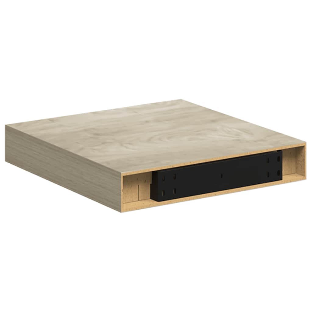 Plutajuća zidna polica boja hrasta 23 x 23,5 x 3,8 cm MDF