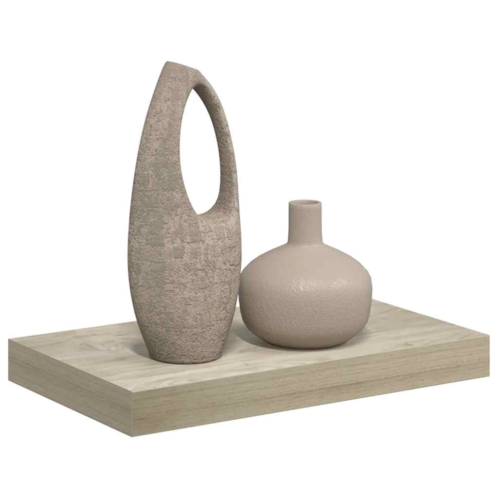 Plutajuća zidna polica boja hrasta 40 x 23 x 3,8 cm MDF