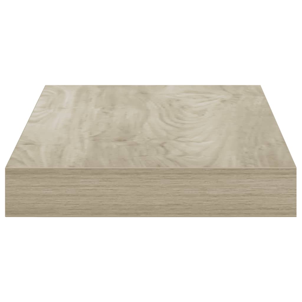 Plutajuće zidne police 2 kom boja hrasta 40 x 23 x 3,8 cm MDF
