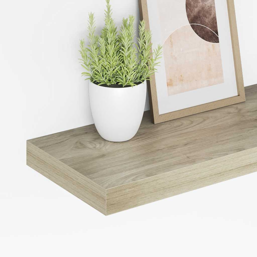 Plutajuća zidna polica boja hrasta 50 x 23 x 3,8 cm MDF