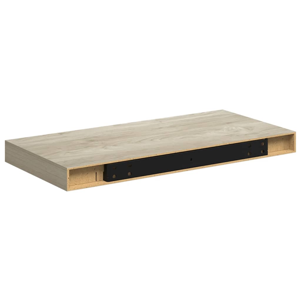 Plutajuća zidna polica boja hrasta 50 x 23 x 3,8 cm MDF