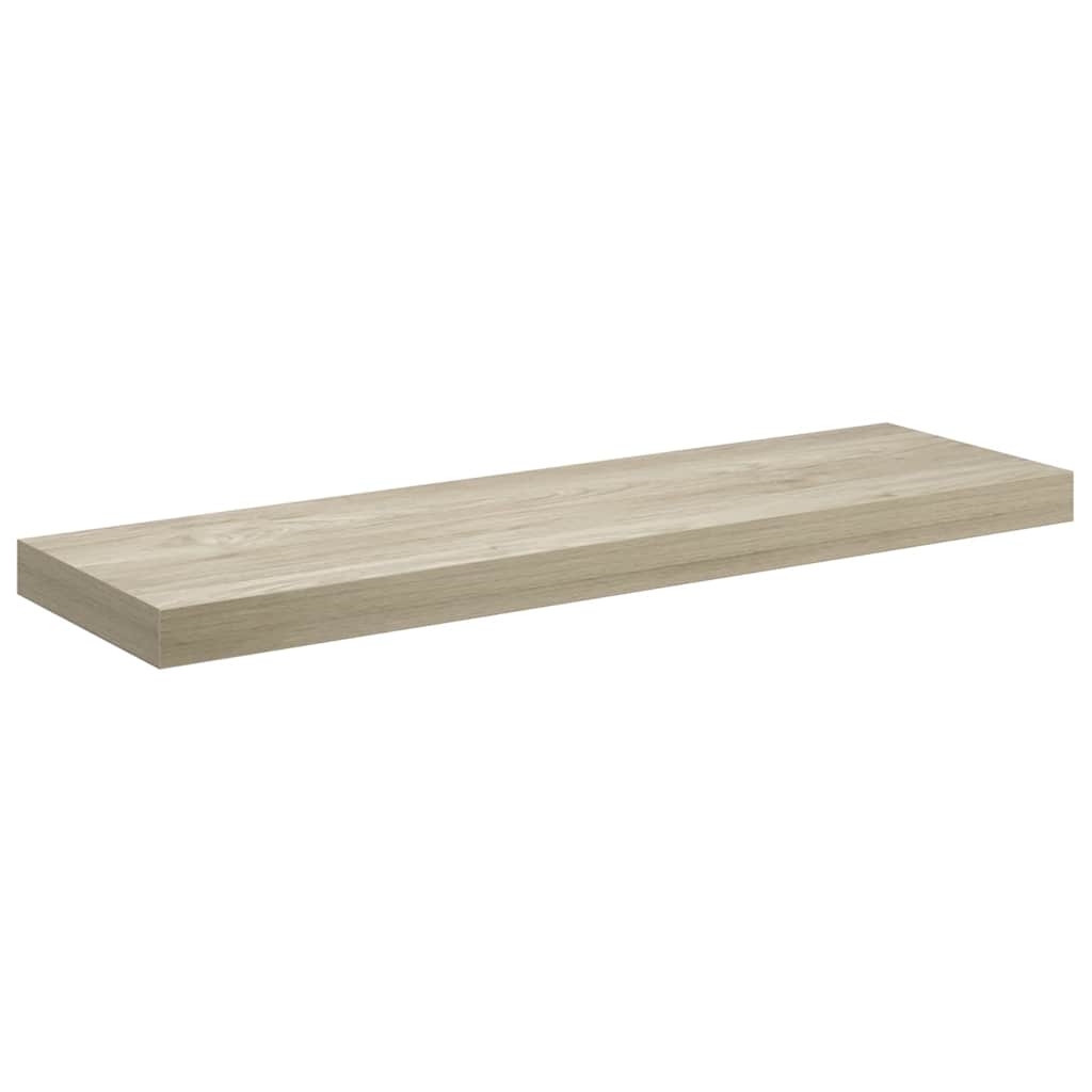 Plutajuća zidna polica boja hrasta 80 x 23,5 x 3,8 cm MDF
