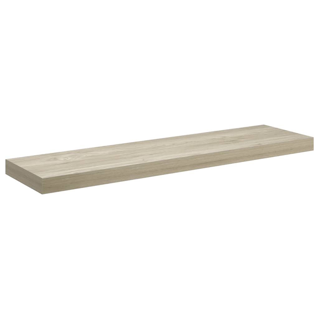 Plutajuća zidna polica boja hrasta 90 x 23,5 x 3,8 cm MDF