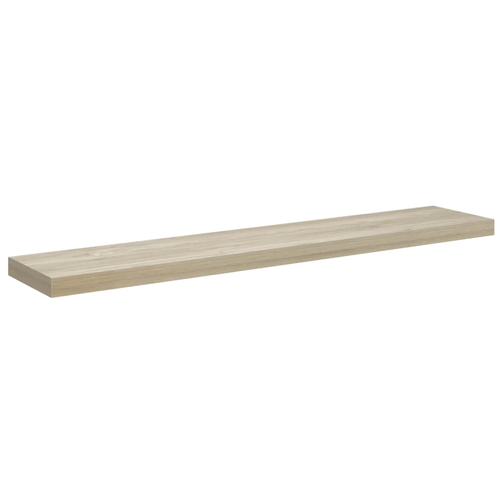 Plutajuća zidna polica boja hrasta 120 x 23,5 x 3,8 cm MDF