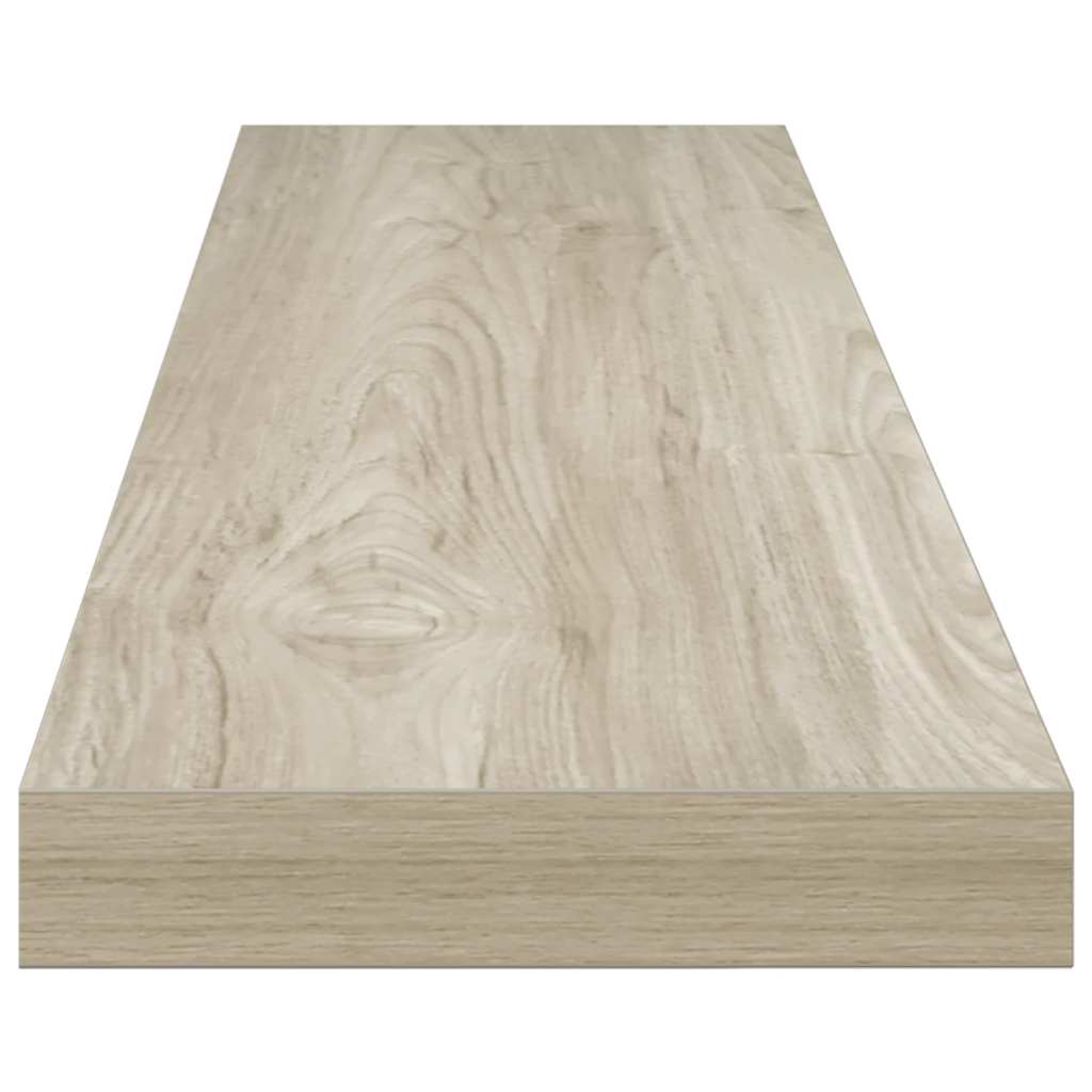 Plutajuća zidna polica boja hrasta 120 x 23,5 x 3,8 cm MDF