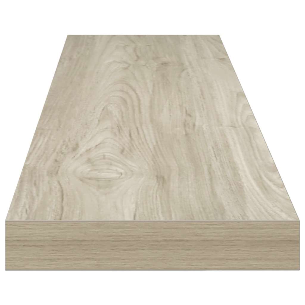 Plutajuće zidne police 4 kom boja hrasta 120x23,5x3,8 cm MDF