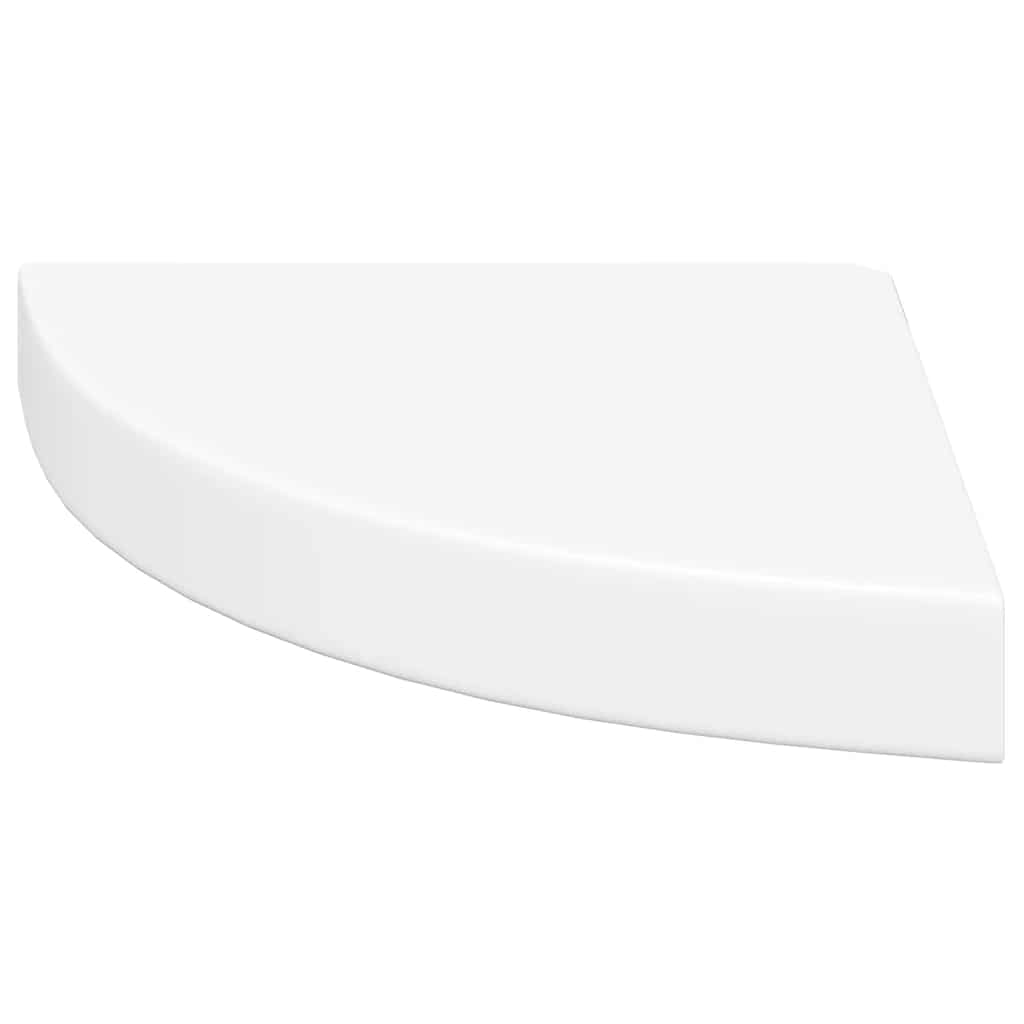 Plutajuće kutne police 4 kom bijele 25 x 25 x 3,8 cm MDF